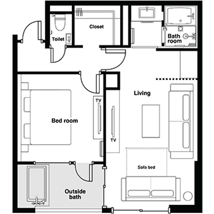 Floor plan: Executive Suite Room