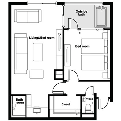 Floor plan: Executive Suite Concept Room