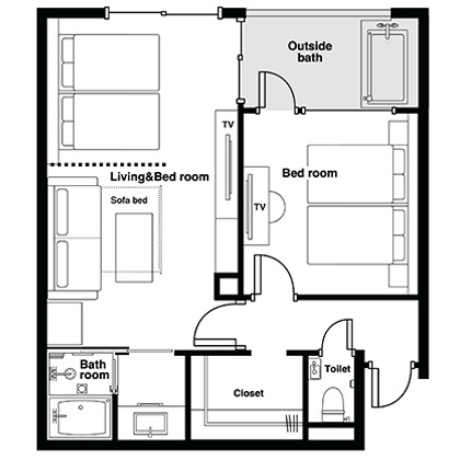 Floor plan: Family Suite