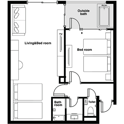 Floor plan: Family Suite Concept Room