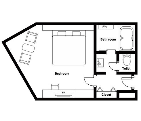 Floor plan: Grand Double Room